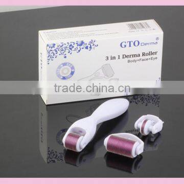 Titanium 3 in 1 Derma Roller for Face Care Dermaroller Manufacturer Price photo-2