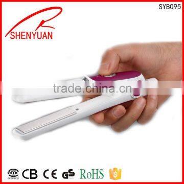 ceramic hair straightener PTC heater hair flat iron power cable free sample