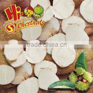 Dried Peeled Chestnut Chips FD Sliced chestnuts