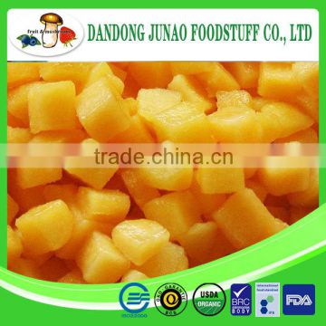 organic canned yellow peach diced