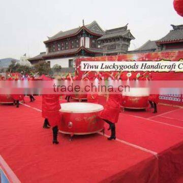 traditonal chinese style red stage play drum wholesale