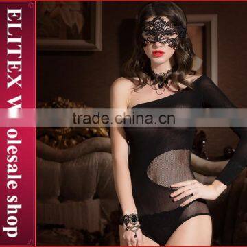 Wholesale Black Fashion Woman Body Stocking Wish Sleeve Seductive Lingerie