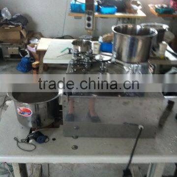 Glass Beads thread fancy yarn making machine plastic beads string link machine