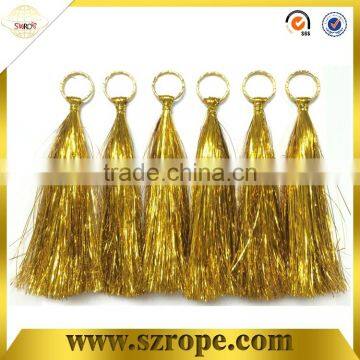 hot sale Glitter material handmade samll tassel for keychian