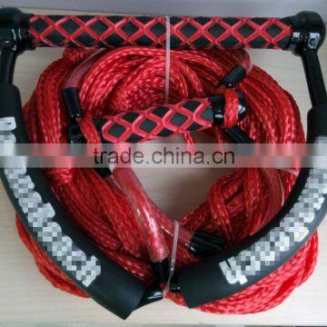 1/2'' 75 -Feet Red Color Watersports Rope with foam Handle