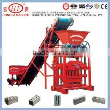 Algeria fly ash brick making machine,QTJ4-35B2 brick machinery,small scale block machine,cement block making machine