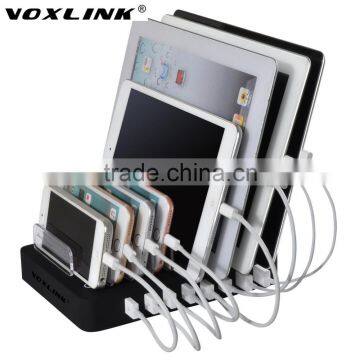 New Arrival Fashion VOXLINK Humanized Design 8-Port USB Charger With Transparent Bracket PSE Black photo-5