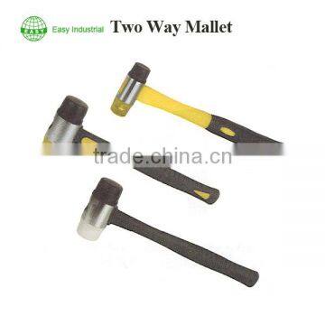 Two Way Mallet With Fibreglass Handle