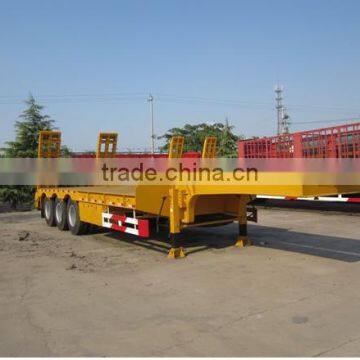 3 Axles 60ton Low Bed Semi Trailer Truck For Sale photo-2