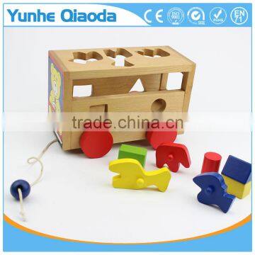 Shape Sorter Bus - Pull Along Toy - Many Shape Blocks photo-3