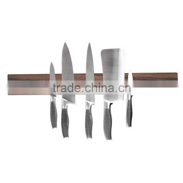 12inch/14inch/16inch OEM dark walnut magnetic knife strip and utensil holder