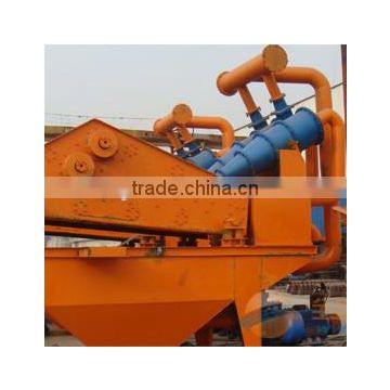 Sand recycling machine for spiral sand washer machine