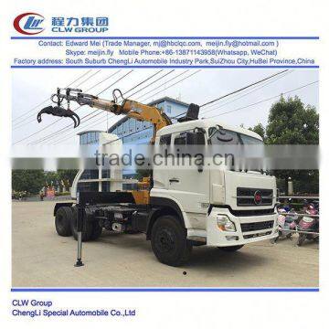 Dongfeng 6*4 truck tractor with crane 200 ton liebherr truck crane