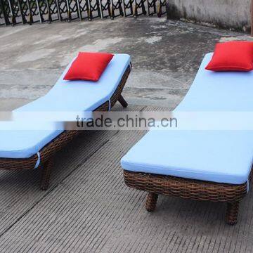 Wicker Furniture Patio Chaise Lounger photo-2