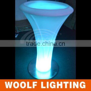 Fashionable Look Nightclub Graceful LED Glowing Bar Round Cocktail Table photo-5