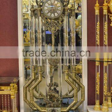 Antique Design Copper Grandfather Clock, Vintage Decorated Floor Clock, Art Gold Royal Floor Clock photo-2