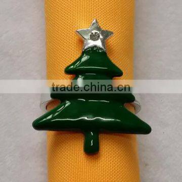 metal christmas tree napkin ring