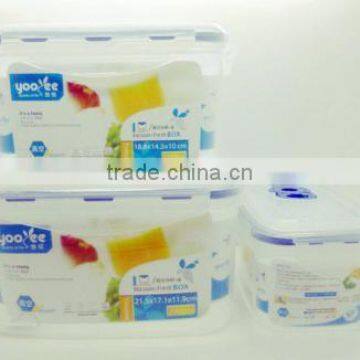 3pcs plastic cereal storage canister set