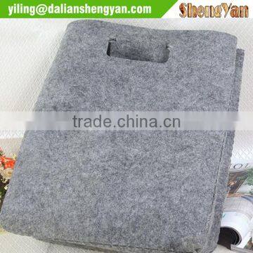 Grey Felt Shopper Bag photo-3