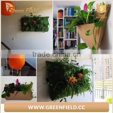 Green Vertical Garden Hanging Wall Felt Planter,Grow Planting Bags For Felt Fabric Hanging Wall Planter photo-3