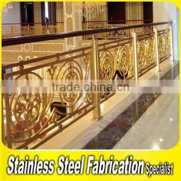 Brass Finish Customed Aluminum Railing Baluster photo-3