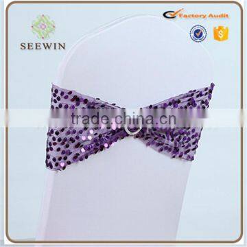 Cheap Sequin Chair Cover Chair Sashes photo-5