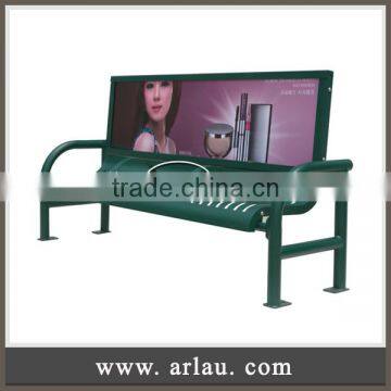 Arlau China Metal Advertising Bench Outdoor Ad. Park Bench photo-3