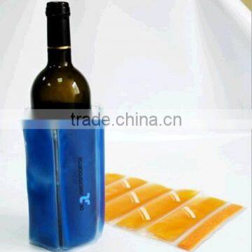 High quality collapsible PVC wine bottle wrap cooler