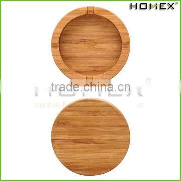 Bamboo Ash Holder Smoke Cigarette Ashtray Homex BSCI/Factory