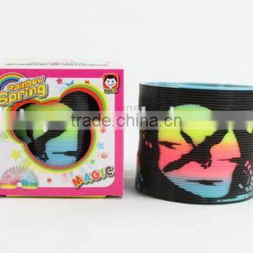 plastic magic rainbow spring toys/hot sale rainbow circle