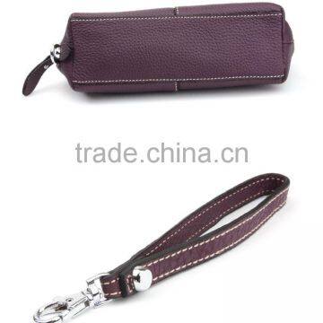 The first layer of leather makeup bag ladies hand bag South Korean portable travel package