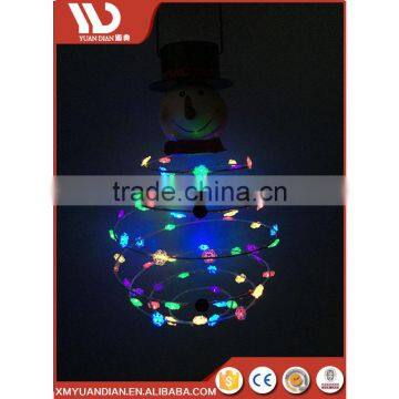 Names Christmas Ornaments Hanging Led Solar Lantern Decoration Snowmen Santa Metal Hanging Light photo-3