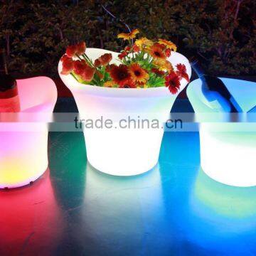 New Fashionable Design Garden Decor Led Plastic Flower Pots photo-3