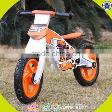 2017 hot sale kids wooden bike,popular wooden balance bike,new fashion kids bike W16C157