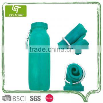 2017 Wholesale Silicone Folding Foldable Water Bottle photo-2