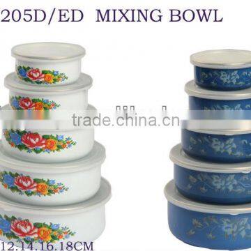 3PCS 5pcs Enamel Storage Bowl Mixing Bowl Salad Bowl photo-4