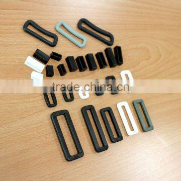 Black, White, Color, Plastic POM NYLON Loops, Rectangle Rings photo-3