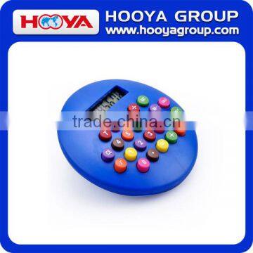 Creative Suitable for Gifts and Premiums Calculator Round Hamburger Calculator With Coloured Buttons photo-2