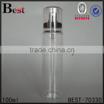 2017 new product 100ml plastic spray bottle empty plastic spray bottle clear 100ml plastic spray bottle