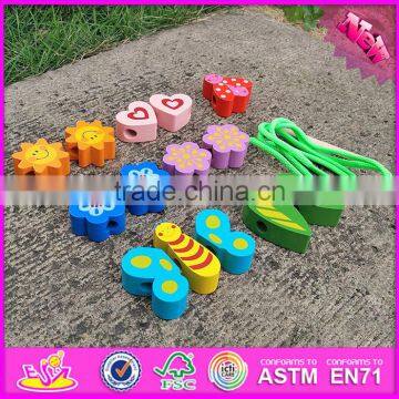2016 New Design Educational Wooden Toddler Threading Toys W11E063 photo-4