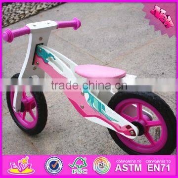 2016 High Quality Pink Baby Wooden Toy Bike W16C126-M photo-4