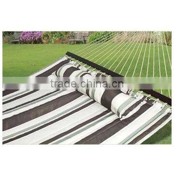 Quilted Polyster Outdoor Deluxe Stripe Double Hammock