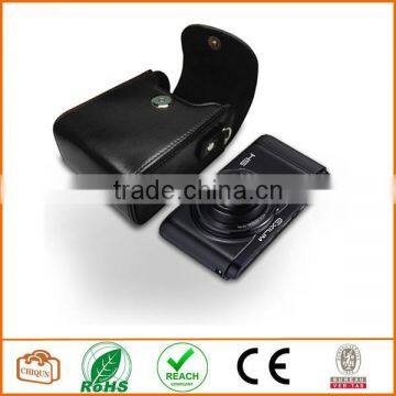 Protective Compact Case With Magnetic Closure and Strap Compatible With Digital Camera (Black) photo-3