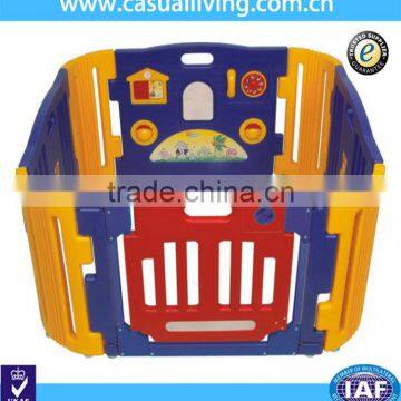 Indoor Outdoor 8 Panel Safety Plastic Baby Folding Playpen