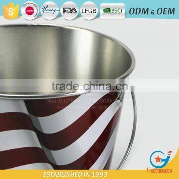 Garden Galvanized or Iron Herb Planter Metal Outdoor Flower Boxeswith Handle photo-3