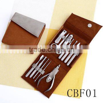 CBF01 OEM Factory Price Newly 12pcs Stainless Steel Nail Manicure Sets photo-3