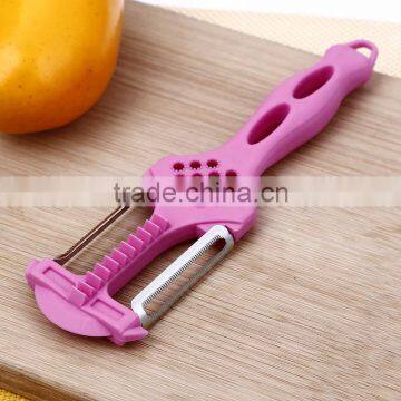 Factory Top Quality PP Material Handle Stainless Steel Blade Multifunctional New Style Peeler and Grater photo-4