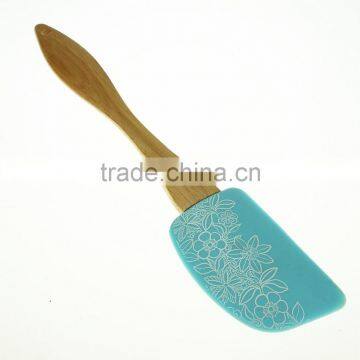 12083 Silicone Spatular Scraper Silicone Cream Spatular With Wooden Handle