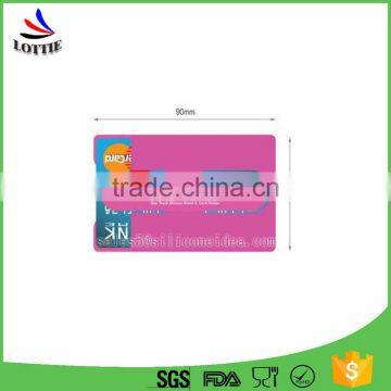 LOTTIE Supply Universal Silicone Rubber Credit Card Holder Simple Silicone Card Holder photo-6