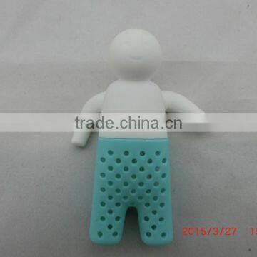 Hot Sale New Design Funny Ceramic Silicone Tea Infuser, Tea Man Tea Infuser photo-4